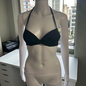 Black Halter Bikini bra top
